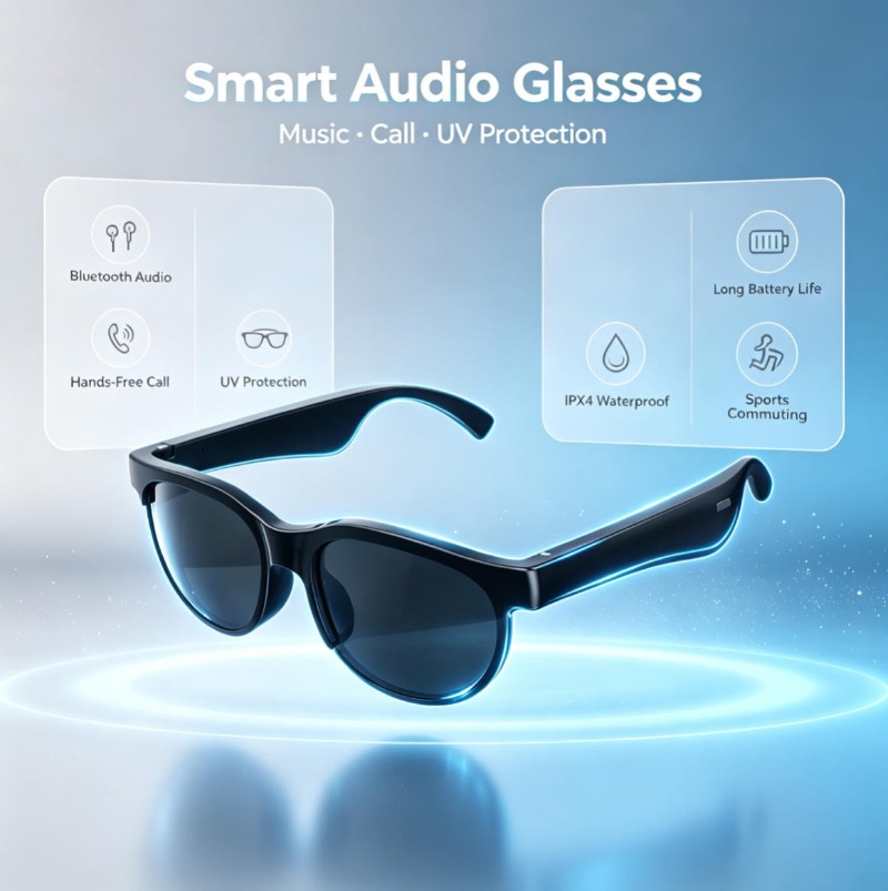 Slimme audio-zonnebril Bluetoo - Smart Glasses Lens recensie en prijs