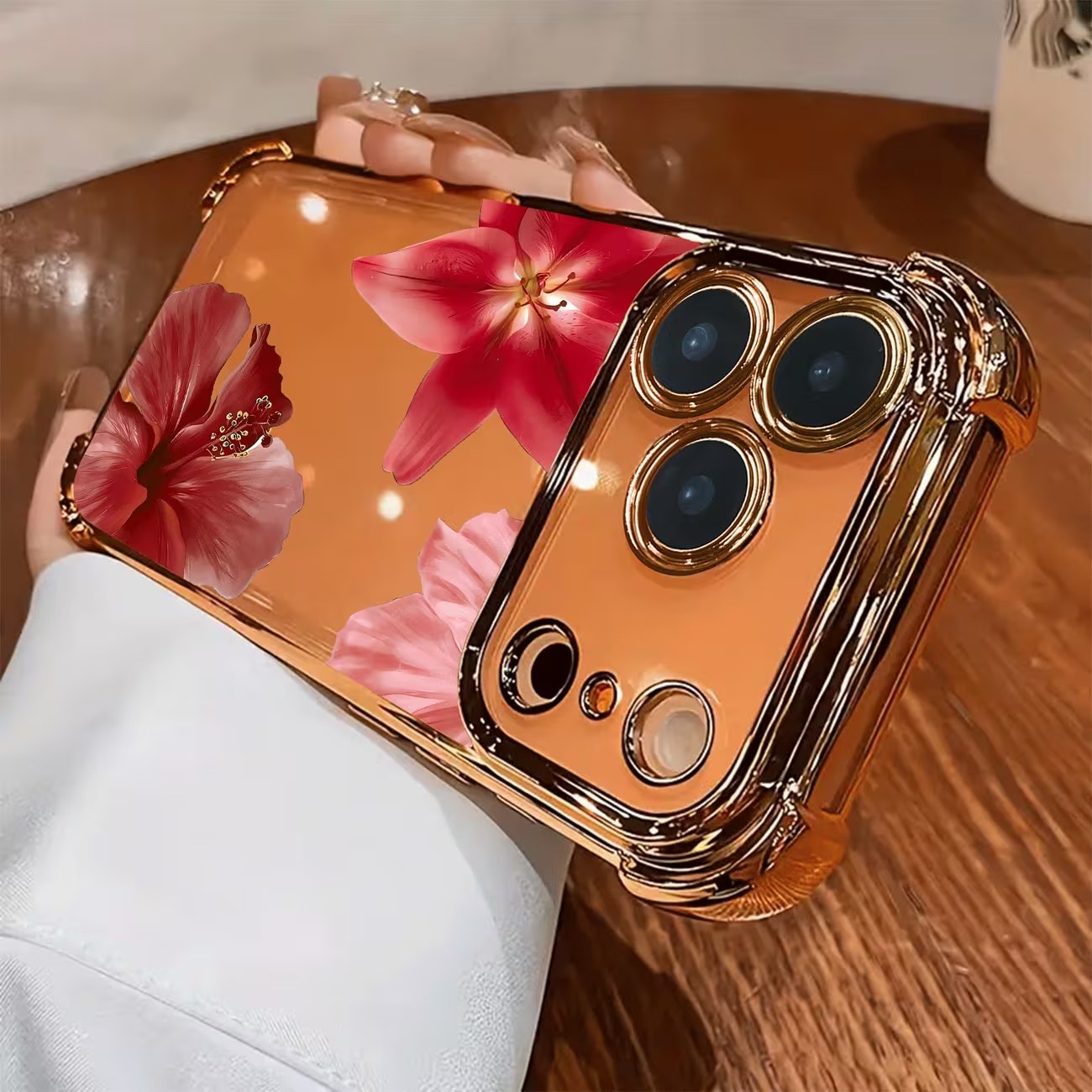 Simpele bloemenprint telefoonh - Apple Iphone 15 Pro Max recensie en prijs