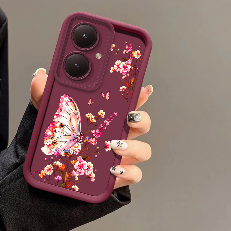 Roze telefoonhoesje met bloeme - Vivo Y28 recensie en prijs