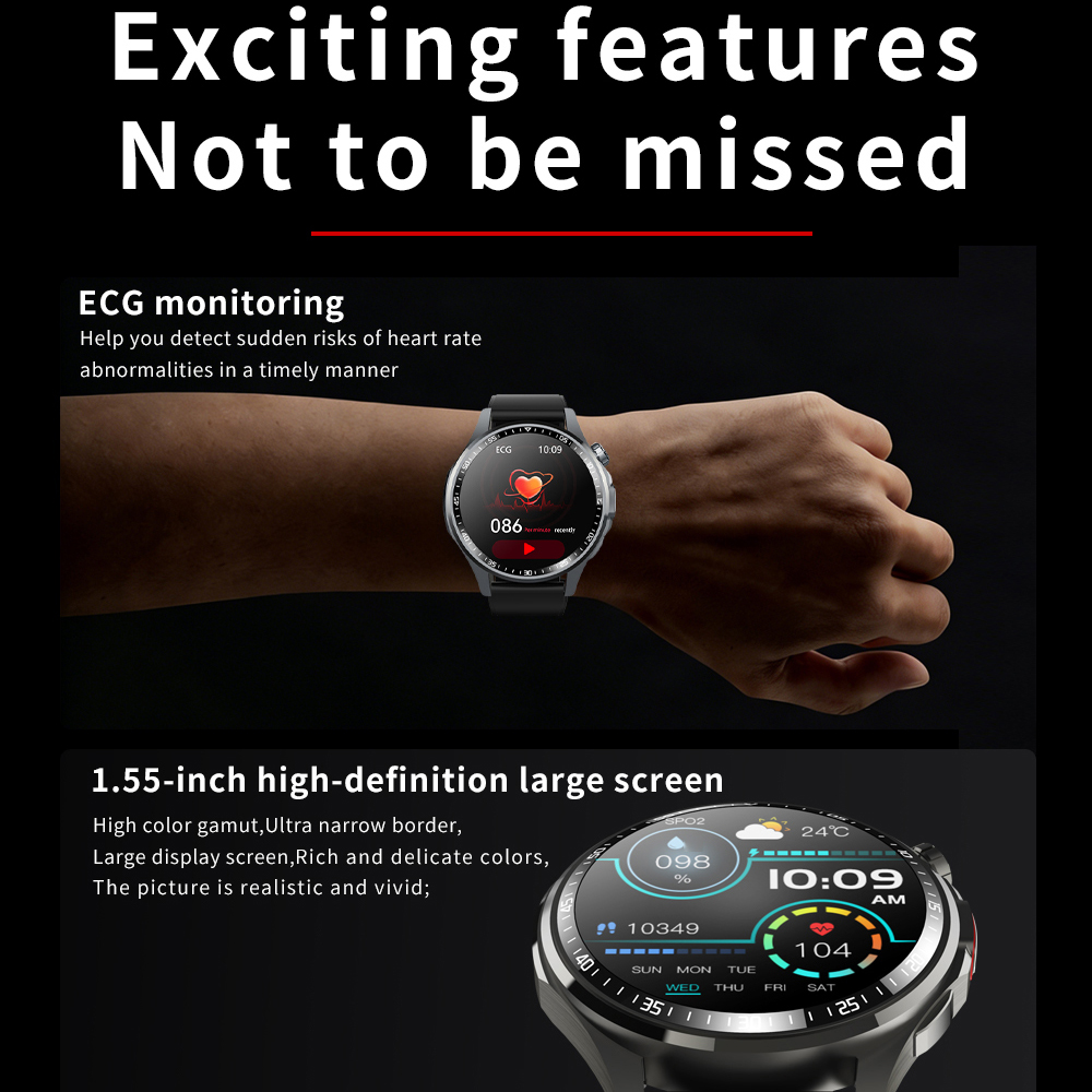 Smartwatch voor mannen en vrou - Fall Detection Watch recensie en prijs