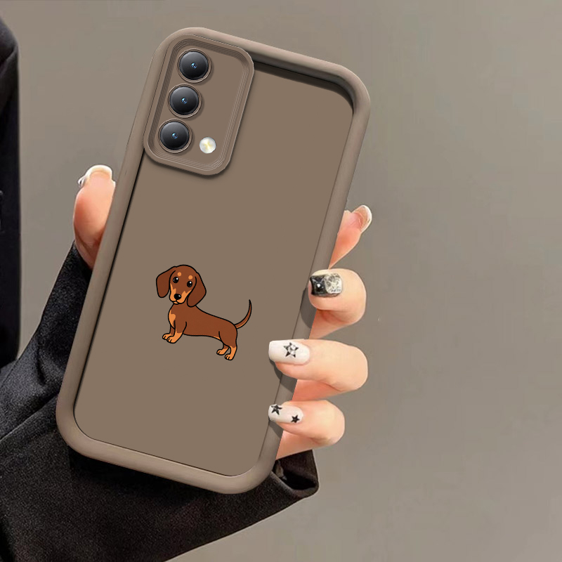 Dachshund-silhouet hond telefo - Realme C67 recensie en prijs