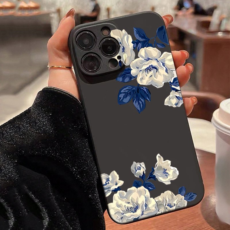Blauw en witte bloem telefoonh - Samsung Galaxy A55 recensie en prijs